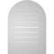 Ekena Millwork Round Top Surface Mount PVC Gable Vent: Functional, w/ 3-1/2"W x 1"P Standard Frame, 20"W x 28"H GVPRT20X2801SF - alternate 3